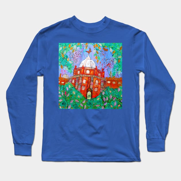 Radcliffe Camera Oxford, Quirky Long Sleeve T-Shirt by Casimirasquirkyart